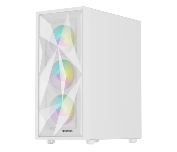 NATEC Genesis Diaxid 605 ARGB MIDI TOWER USB-C Biała NPC-2173 - 1241507 - zdjęcie 7